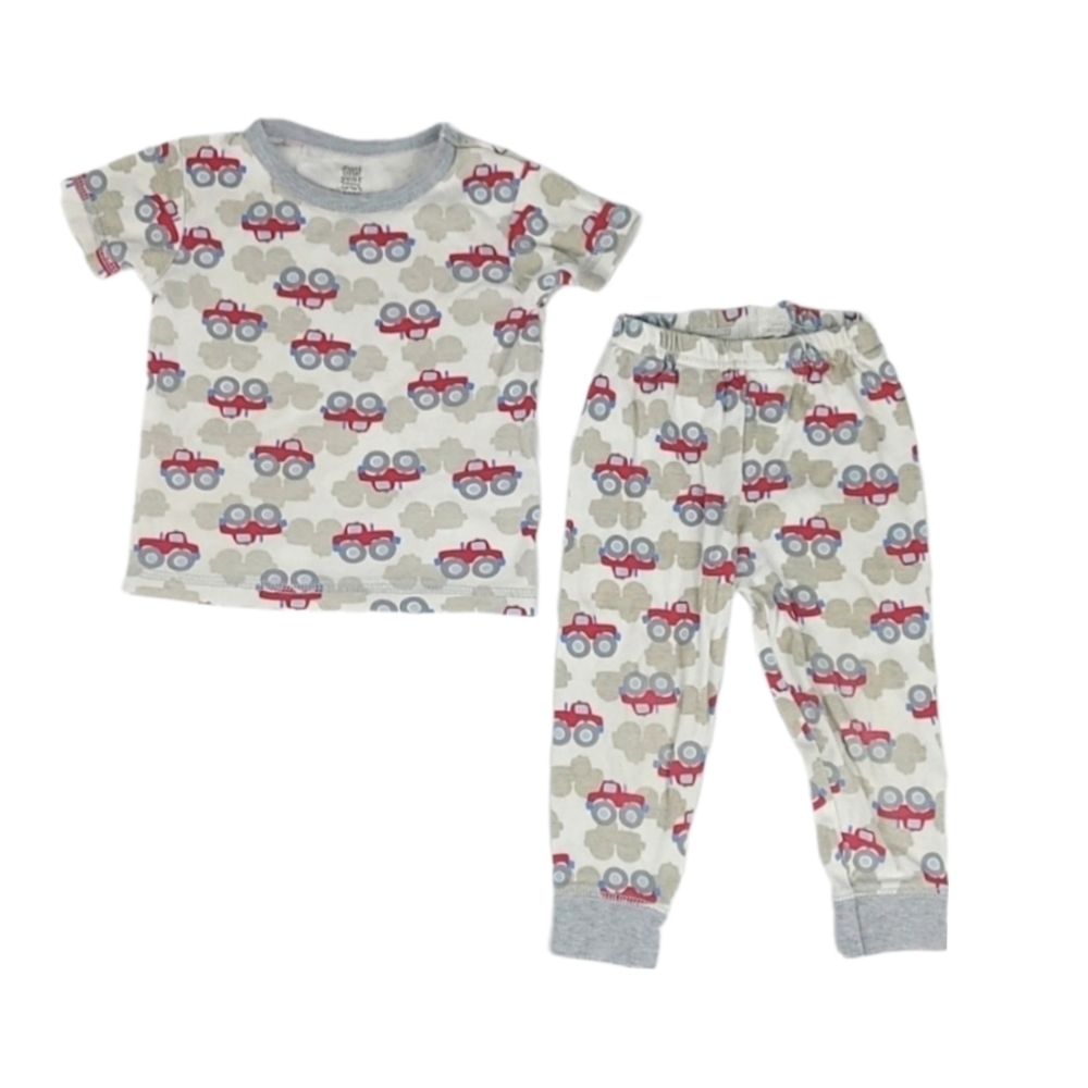 12M Baby Car Print Pajama 2 Piece Set Pants and Tee T-Shirt Carter's 12 Months